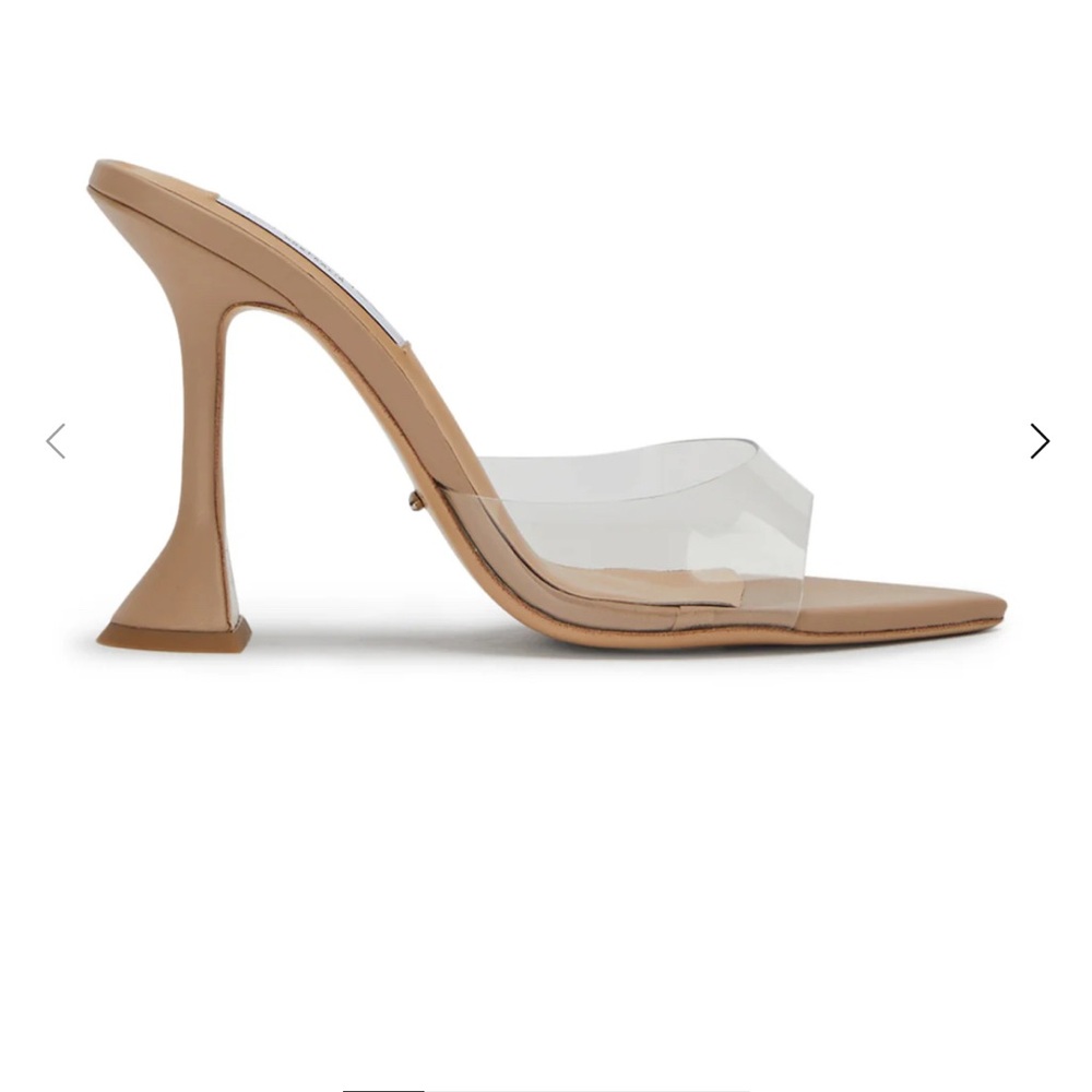 TONY BIANCO MARCEL CLEAR VINYLITE/SKIN size 9